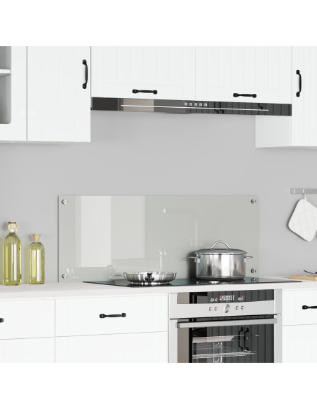 Schienale da Cucina  Clear 110x40x0.6 cm in Vetro Temperato