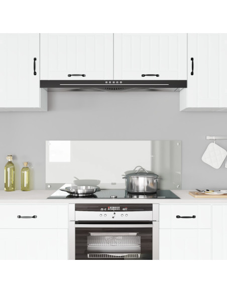 Schienale da Cucina  Clear 110x40x0.6 cm in Vetro Temperato