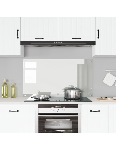 Schienale Cucina Trasparente 120x60x0,6 cm in Vetro Temperato