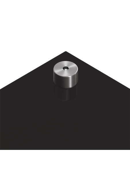 Piano Cucina  Nero 120x40x0,6 cm in Vetro Temperato