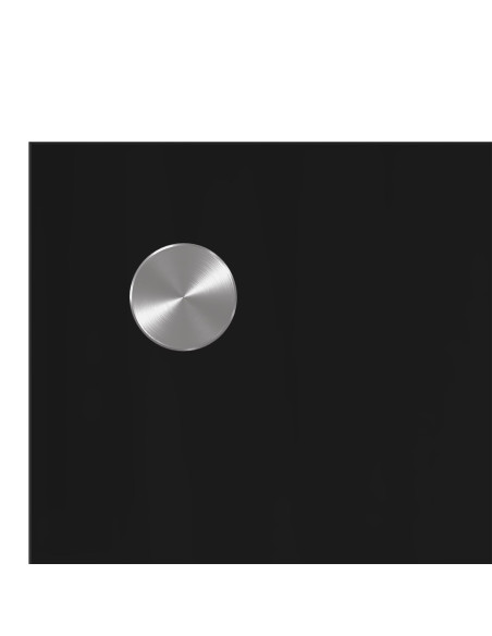 Parafango Cucina  Nero 120x60x0,6 cm in Vetro Temperato