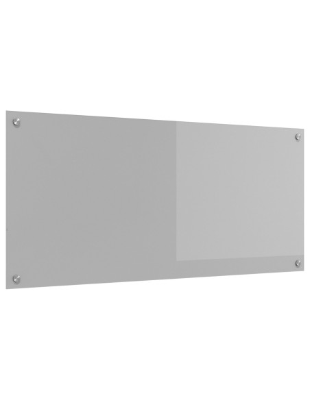 Fascia cucina  Grigio chiaro 110x50x0,6 cm in vetro temperato