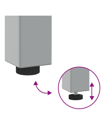 Banco da lavoro con cassetto Nero e Grigio 100 x 55 x 85 cm