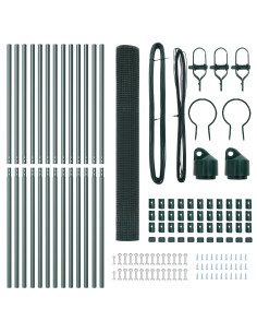Palo della recinzione Verde 25 x 1,5 m (19 x 19 mm rete)