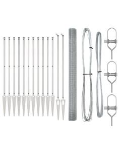 Palo della recinzione Argento 25 x 1,5 m (12 x 12 mm mesh) 2