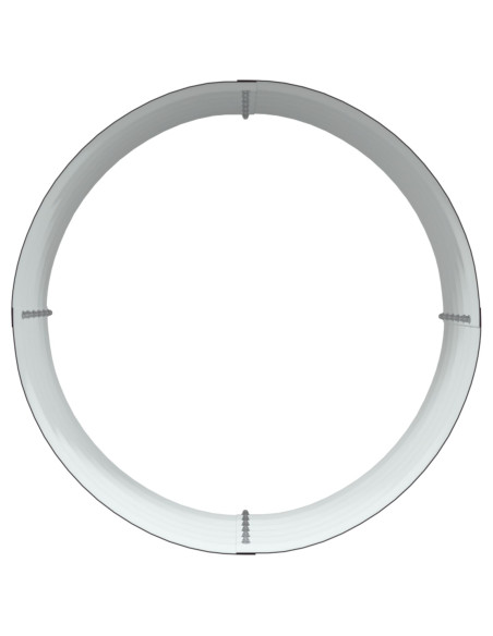Letto da Giardino Rialzato Marrone 80x80x44 cm in Acciaio Galvanizzato