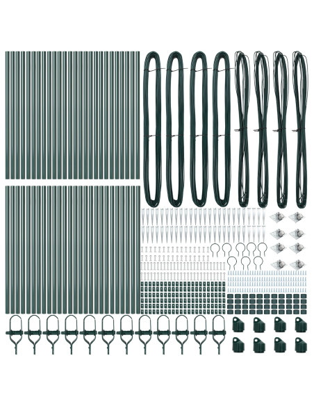 Palo della recinzione 52 pcs Grigio 3,2 x 3,2 x 105 cm