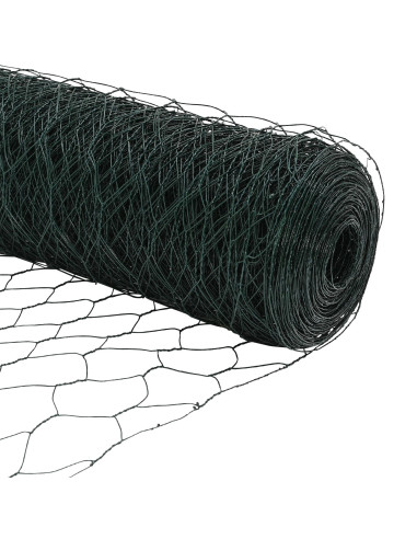 Recinzione Esagonale Verde 0,6 x 25 m PVC
