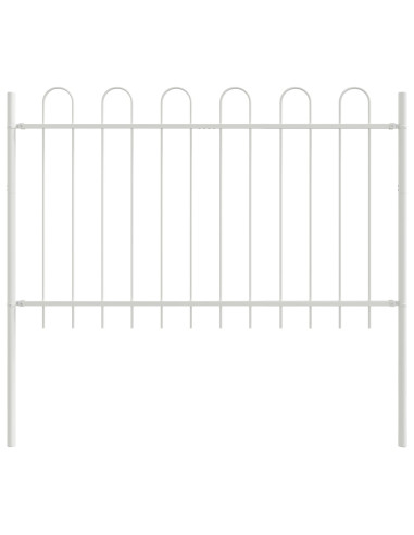 Recinzione per Giardino 6 pcs Bianco 10,2 x 1 m