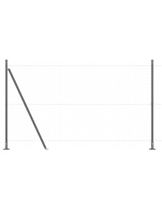 Palo della recinzione 26 pcs Grigio 3,2 x 3,2 x 160 cm 2