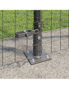 Palo della recinzione 52 pcs Grigio 3,2 x 3,2 x 50 cm 2