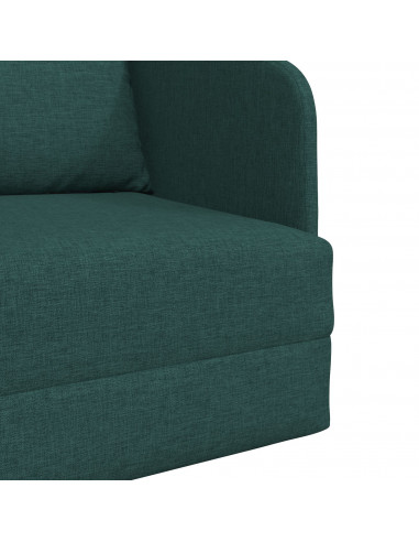 Sofa Verde scuro Tessuto in Poliestere 200 x 60 x 62 cm Durevole