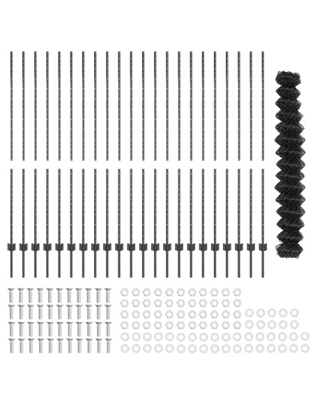 Recinzione con Posto Grigio 1,6 x 25 m Acciaio e PVC