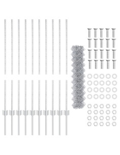 Recinzione con Posto Argento 1 x 10 m Acciaio