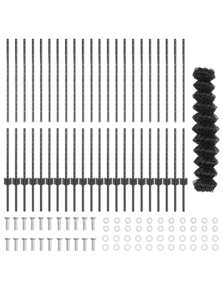 Recinzione con Posto Grigio 1,2 x 25 m Acciaio e PVC