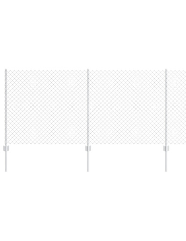 Recinzione con Posto Argento 1 x 10 m Acciaio