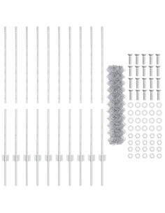 Recinzione con Posto Argento 1,2 x 10 m Acciaio 2