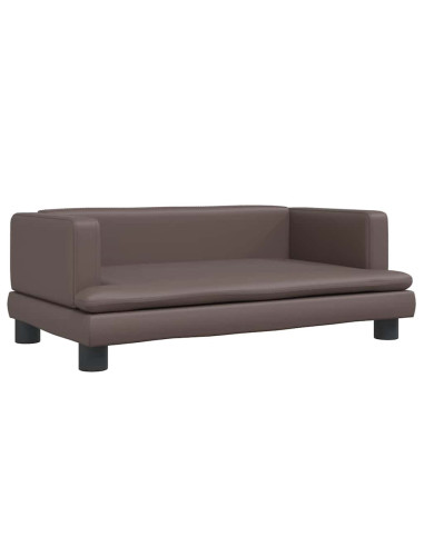 Lettino per Cani Marrone 80x45x30 cm in Similpelle