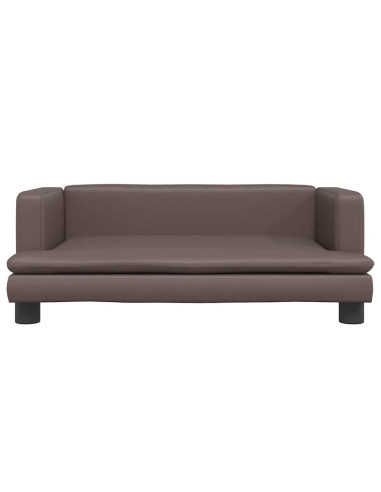 Lettino per Cani Marrone 80x45x30 cm in Similpelle