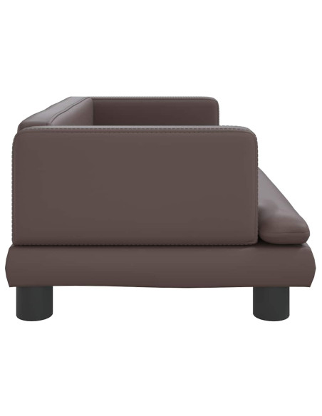 Lettino per Cani Marrone 80x45x30 cm in Similpelle