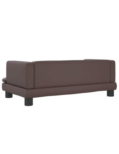 Lettino per Cani Marrone 80x45x30 cm in Similpelle
