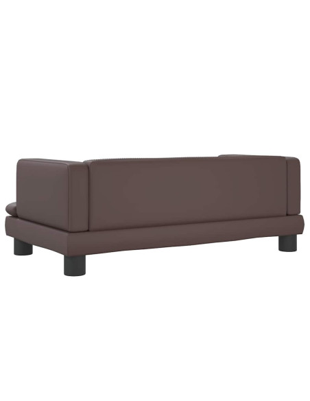 Lettino per Cani Marrone 80x45x30 cm in Similpelle