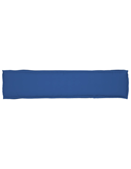 Cuscino per Pallet per Panca Blu Reale 180x40x8 cm Tessuto Oxford