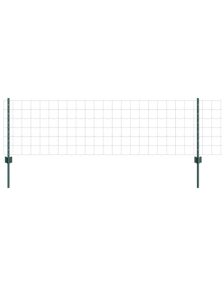 Recinzione Euro  Set di 2 Verde Acciaio 25 x 0.6 m Resistente