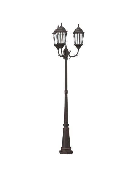 Lampione da Giardino Bronzo Metallo 61 x 53 x 235 cm