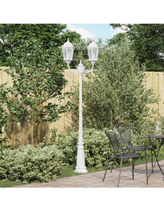 Luce da Giardino Bianco 68 x 20 x 235 cm Alluminio e vetro