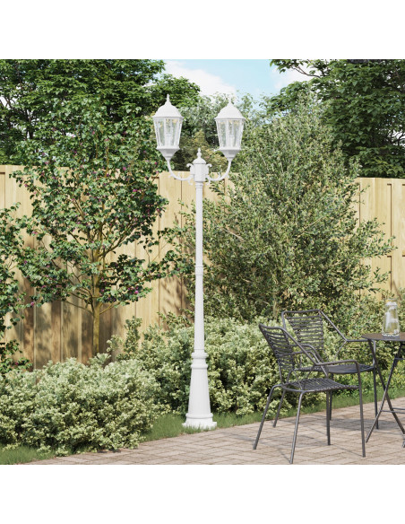 Luce da Giardino Bianco 68 x 20 x 235 cm Alluminio e vetro