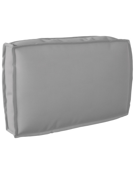 Set di Cuscini per Pallet 2 pcs Grigio Tessuto Oxford