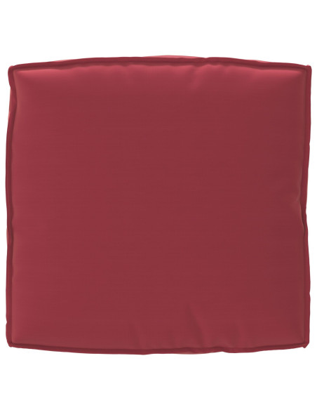 Set di Cuscini per Pallet  2 pezzi Rosso Borgogna Poliestere