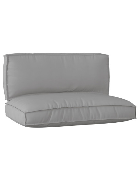 Set di cuscini per pallet  Set di 2 Grigio Poliestere