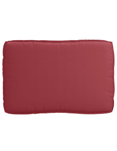 Set di Cuscini per Pallet 2 pcs Rosso Vino Tessuto Oxford