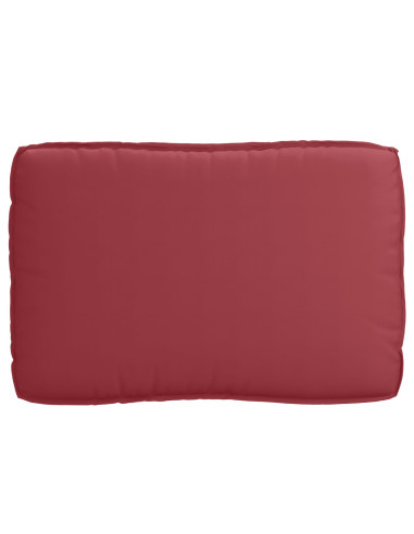 Set di Cuscini per Pallet 2 pcs Rosso Vino Tessuto Oxford