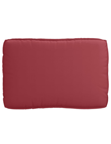 Set di Cuscini per Pallet 2 pcs Rosso Vino Tessuto Oxford