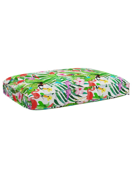 Set di Cuscini per Pallet 2 Pezzi Giungla Tropicale Poliestere