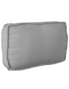 Set di Cuscini per Pallet 3 pcs Grigio Tessuto Oxford