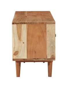 Mobile Porta TV 112x30x40 cm in Legno Massello di Acacia