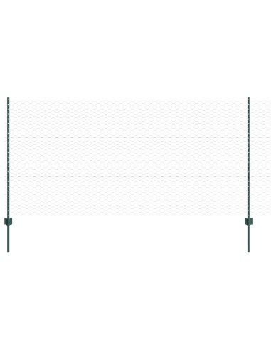 Recinzione con Posto Verde 1,2 x 50 m Acciaio e PVC