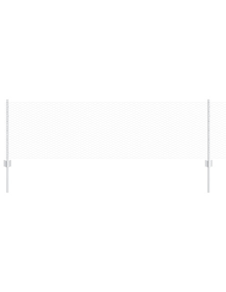 Pali di Recinzione  5 pcs U-Channel 60 cm Acciaio Zincato, Recinzione Esagonale  0.6x10 m Acciaio Zincato