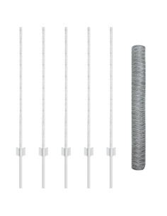 Recinzione con Posto Argento 1 x 10 m Acciaio