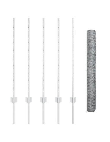 Recinzione con Posto Argento 1 x 10 m Acciaio