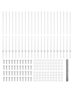 Recinzione con Posto Argento 1,4 x 50 m Acciaio