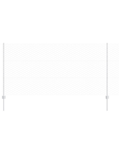 Recinzione con Posto Argento 1,2 x 100 m Acciaio