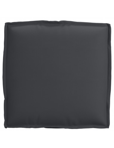 Cuscino da esterno  Set di 6 Nero Poliestere 40 cm x 40 cm x 8 cm