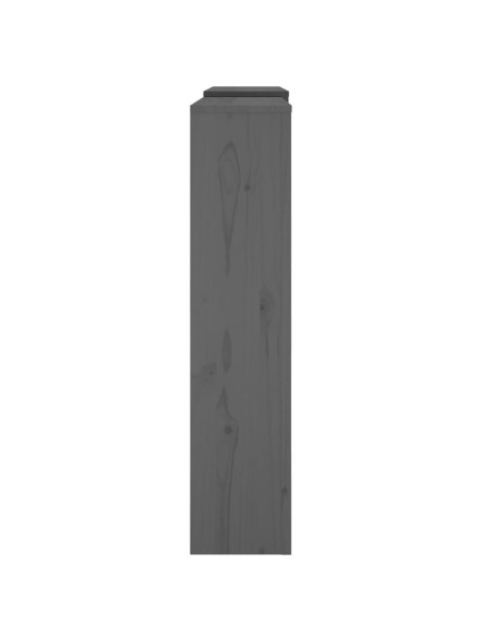 Copertura Termosifone Grigia 210x21x85 cm Legno Massello Pino