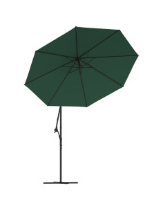Telo di Ricambio per Ombrellone Bianco Verde 350 cm 2