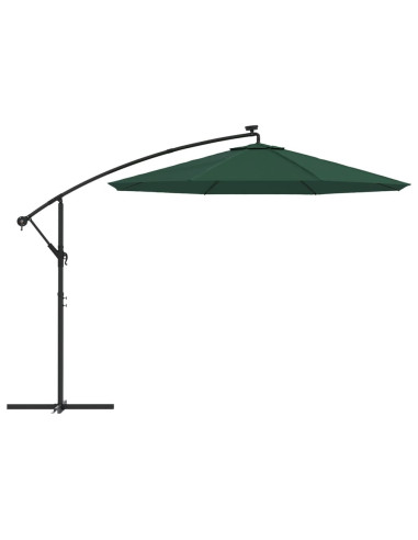 Telo di Ricambio per Ombrellone Bianco Verde 350 cm